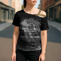 Pray For Michigan Cross Shoulder Shirt No More Violence - Wonder Print Shop