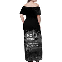 Pray For Michigan Family Matching Off Shoulder Maxi Dress and Hawaiian Shirt No More Violence - Wonder Print Shop
