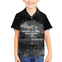 Pray For Michigan Family Matching Off Shoulder Short Dress and Hawaiian Shirt No More Violence - Wonder Print Shop