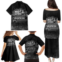 Pray For Michigan Family Matching Puletasi and Hawaiian Shirt No More Violence - Wonder Print Shop