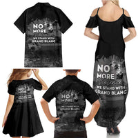 Pray For Michigan Family Matching Summer Maxi Dress and Hawaiian Shirt No More Violence - Wonder Print Shop