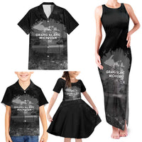 Pray For Michigan Family Matching Tank Maxi Dress and Hawaiian Shirt No More Violence - Wonder Print Shop