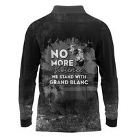 Pray For Michigan Long Sleeve Polo Shirt No More Violence - Wonder Print Shop