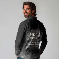 Pray For Michigan Long Sleeve Polo Shirt No More Violence - Wonder Print Shop