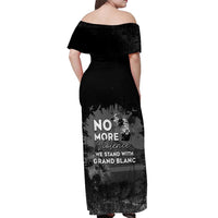 Pray For Michigan Off Shoulder Maxi Dress No More Violence - Wonder Print Shop