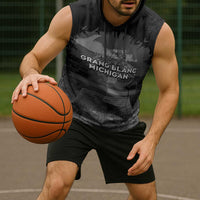 Pray For Michigan Sleeveless Hoodie No More Violence - Wonder Print Shop