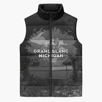 Pray For Michigan Sleeveless Puffer Jacket No More Violence - Wonder Print Shop