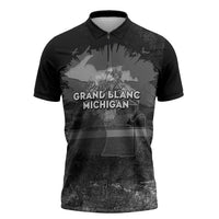 Pray For Michigan Zipper Polo Shirt No More Violence - Wonder Print Shop