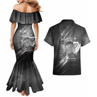 Pray For Grand Blanc Couples Matching Mermaid Dress and Hawaiian Shirt Pray For Liberty - Wonder Print Shop