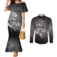 Pray For Grand Blanc Couples Matching Mermaid Dress and Long Sleeve Button Shirt Pray For Liberty - Wonder Print Shop