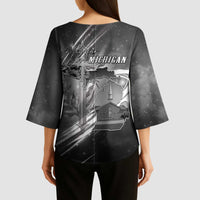 Pray For Grand Blanc Kimono Sleeve Blouse Pray For Liberty - Wonder Print Shop