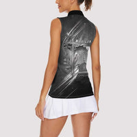 Pray For Grand Blanc Women Sleeveless Polo Shirt Pray For Liberty - Wonder Print Shop