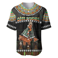 Ivory Coast Festival Of Masks Baseball Jersey Traditional Zaouli Dance LT05 - Wonder Print Shop
