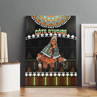 Ivory Coast Festival Of Masks Canvas Wall Art Traditional Zaouli Dance LT05 - Wonder Print Shop