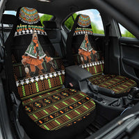 Ivory Coast Festival Of Masks Car Seat Cover Traditional Zaouli Dance LT05 - Wonder Print Shop