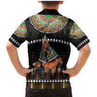 Ivory Coast Festival Of Masks Family Matching Mermaid Dress and Hawaiian Shirt Traditional Zaouli Dance LT05 - Wonder Print Shop