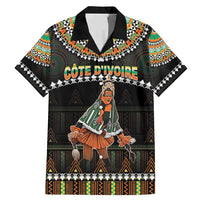 Ivory Coast Festival Of Masks Family Matching Mermaid Dress and Hawaiian Shirt Traditional Zaouli Dance LT05 - Wonder Print Shop