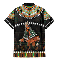 Ivory Coast Festival Of Masks Family Matching Mermaid Dress and Hawaiian Shirt Traditional Zaouli Dance LT05 - Wonder Print Shop