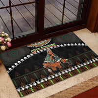 Ivory Coast Festival Of Masks Rubber Doormat Traditional Zaouli Dance LT05 - Wonder Print Shop
