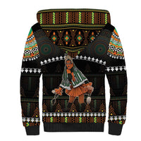 Ivory Coast Festival Of Masks Sherpa Hoodie Traditional Zaouli Dance LT05 - Wonder Print Shop