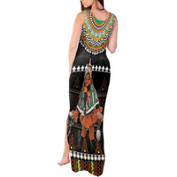 Ivory Coast Festival Of Masks Tank Maxi Dress Traditional Zaouli Dance LT05 - Wonder Print Shop
