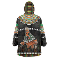 Ivory Coast Festival Of Masks Wearable Blanket Hoodie Traditional Zaouli Dance LT05 - Wonder Print Shop