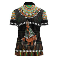 Ivory Coast Festival Of Masks Women Polo Shirt Traditional Zaouli Dance LT05 - Wonder Print Shop