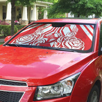England Red Rose Rugby Auto Sun Shade Sporty Style - Wonder Print Shop