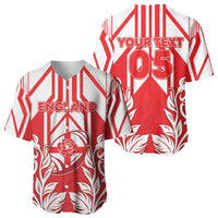 England Red Rose Rugby Custom Baseball Jersey Sporty Style - Wonder Print Shop