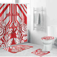 England Red Rose Rugby Bathroom Set Sporty Style - Wonder Print Shop