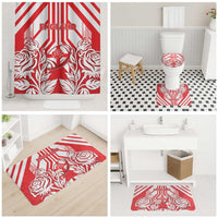 England Red Rose Rugby Bathroom Set Sporty Style - Wonder Print Shop