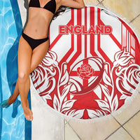 England Red Rose Rugby Beach Blanket Sporty Style - Wonder Print Shop