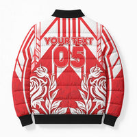 England Red Rose Rugby Custom Bomber Puffer Jacket Sporty Style - Wonder Print Shop
