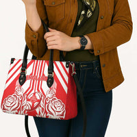 England Red Rose Rugby Leather Bag Sporty Style - Wonder Print Shop