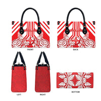 England Red Rose Rugby Leather Bag Sporty Style - Wonder Print Shop