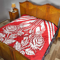 England Red Rose Rugby Quilt Sporty Style - Wonder Print Shop