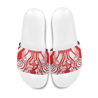 England Red Rose Rugby Slide Sandals Sporty Style - Wonder Print Shop