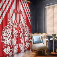 England Red Rose Rugby Window Curtain Sporty Style - Wonder Print Shop