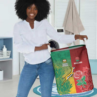 South Africa And England Rugby Laundry Basket Springboks And Red Rose Together - Wonder Print Shop