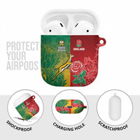 South Africa And England Rugby AirPods Case Springboks And Red Rose Together - Wonder Print Shop