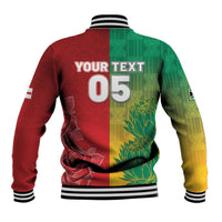 South Africa And England Rugby Custom Baseball Jacket Springboks And Red Rose Together - Wonder Print Shop