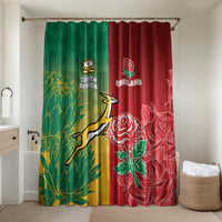 South Africa And England Rugby Bathroom Set Springboks And Red Rose Together - Wonder Print Shop