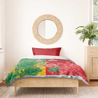 South Africa And England Rugby Bedding Set Springboks And Red Rose Together - Wonder Print Shop