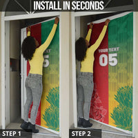South Africa And England Rugby Custom Door Cover Springboks And Red Rose Together - Wonder Print Shop