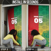 South Africa And England Rugby Custom Door Cover Springboks And Red Rose Together - Wonder Print Shop