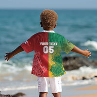 South Africa And England Rugby Custom Kid Hawaiian Shirt Springboks And Red Rose Together - Wonder Print Shop