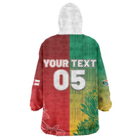 South Africa And England Rugby Custom Kid Wearable Blanket Hoodie Springboks And Red Rose Together - Wonder Print Shop
