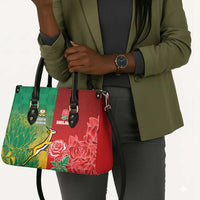 South Africa And England Rugby Leather Bag Springboks And Red Rose Together - Wonder Print Shop
