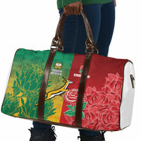 South Africa And England Rugby Travel Bag Springboks And Red Rose Together - Wonder Print Shop