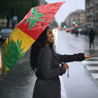 South Africa And England Rugby Umbrella Springboks And Red Rose Together - Wonder Print Shop